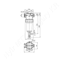 Permetező nyomószűrő 365x114 mm 80 mesh 280 l/min 20 bar T5 Arag_124315 Permetező nyomószűrő 365x114 mm 80 mesh 280 l/min 20 bar T5 Arag_124315
