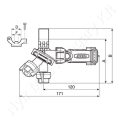 Permetező fúvókatartó 3 utas 1/2" tömlőre 8 bar Seletron szeleppel Arag_119467 Permetező fúvókatartó 3 utas 1/2" tömlőre 8 bar Seletron szeleppel Arag_119467