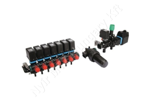Permetező szakaszoló elektromos 7-es 12V 20 bar 250 l/min Arag