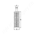Permetező szívókosár 22x40 mm 8 mm csőcsonk Geoline_124377