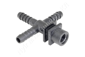 Permetező fúvókatartó tripla 3/8″ tömlőre 1/4″ belső menetes Geoline