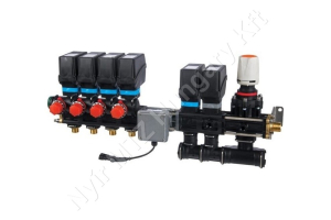 Permetező szakaszoló elektromos 4-es 12V 20 bar szűrő nélkül (ültetvényes) T4 Arag 863 széria Permetező szakaszoló elektromos 4-es 12V 20 bar szűrő nélkül (ültetvényes) T4 Arag 863 széria