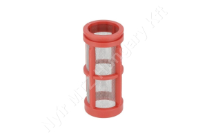 Permetező szűrőbetét L=88 mm D=38 mm 32 mesh piros Geoline