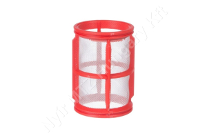 Permetező szűrőbetét L=100 mm D=70 mm 32 mesh piros Geoline