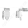 Munkalámpa LED téglalap 13W 12-36V 1600 lm 166x48x91 mm_116521 Munkalámpa LED téglalap 13W 12-36V 1600 lm 166x48x91 mm_116521