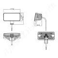 Munkalámpa LED téglalap 54W 10-30V 4100 lm 151,8x68,3x102,5 mm_116529 Munkalámpa LED téglalap 54W 10-30V 4100 lm 151,8x68,3x102,5 mm_116529