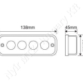 Munkalámpa LED téglalap 20W 10-30V 1750 lm 138x45x63 mm_116535 Munkalámpa LED téglalap 20W 10-30V 1750 lm 138x45x63 mm_116535