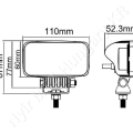 Munkalámpa LED téglalap 15W 10-30V 1000 lm 110x52,3x87 mm_116551 Munkalámpa LED téglalap 15W 10-30V 1000 lm 110x52,3x87 mm_116551