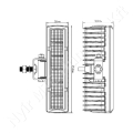 Munkalámpa LED téglalap 18W 10-30V 1500 lm 154x53x38 mm_116552