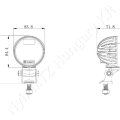 Munkalámpa LED kör 40W 10-30V 4000 lm 83,8x71,8x126,2 mm_116559 Munkalámpa LED kör 40W 10-30V 4000 lm 83,8x71,8x126,2 mm_116559