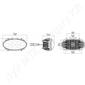 Munkalámpa LED ovális 30W 10-30V 4250 lm 171,5x80,5x81,5 mm_116566 Munkalámpa LED ovális 30W 10-30V 4250 lm 171,5x80,5x81,5 mm_116566