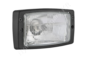 Fényszóró betét halogén H4 téglalap 12/24V 184x88x102 mm
