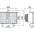 Fényszóró betét halogén H4 téglalap 12/24V 168x95x106 mm_117361 Fényszóró betét halogén H4 téglalap 12/24V 168x95x106 mm_117361