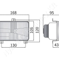 Fényszóró betét halogén H4 téglalap 12/24V 168x95x106 mm_117362 Fényszóró betét halogén H4 téglalap 12/24V 168x95x106 mm_117362