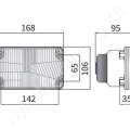 Fényszóró betét halogén H4 téglalap 12/24V 168x95x106 mm_117363 Fényszóró betét halogén H4 téglalap 12/24V 168x95x106 mm_117363