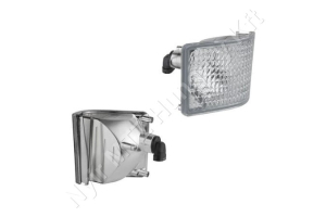 Fényszóró betét kocka 12/24V 50W 98x111x110 mm bal John Deere Wesem