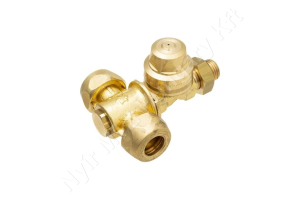Permetezó fúvókatartó dupla 1/4″ külső menetes d=15/18 mm sárgaréz Braglia Permetezó fúvókatartó dupla 1/4″ külső menetes d=15/18 mm sárgaréz Braglia