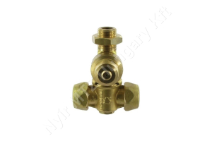 Permetezó fúvókatartó dupla 3/8″ külső menetes d=18 mm sárgaréz Braglia