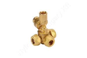 Permetező fúvókatartó tripla 1/4″ belső menetes d=15 mm sárgaréz Braglia Permetező fúvókatartó tripla 1/4″ belső menetes d=15 mm sárgaréz Braglia