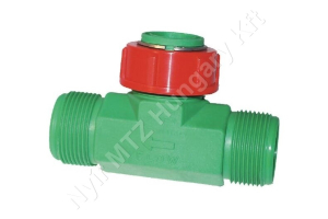 Permetező átfolyásmérő menetes csatlakozóval 3-20 l/min 20 bar 1-1/4″ L=120 mm Polmac Rapidcheck