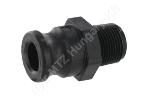 Permetező csatlakozó camlock külső menetes 1/2″ műanyag Banjo