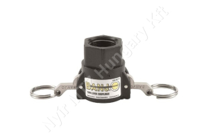 Permetező csatlakozó camlock belső menetes 3/4″ műanyag Banjo