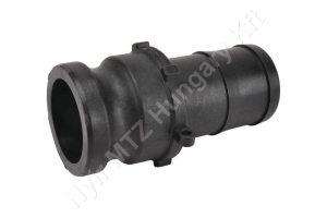 Permetező csatlakozó camlock tömlőre csatlakoztatható 3/4″ műanyag Banjo