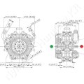 Permetező szivattyú 15 bar 260 l/min 7,4 kW Bertolini Poly 2260-VD_127698