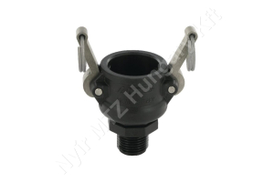 Permetező csatlakozó camlock külső menetes 3/4″ – 1/2″ műanyag Arag