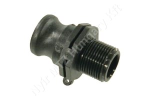 Permetező csatlakozó camlock külső menetes 3/4″ – 1/2″ műanyag Arag