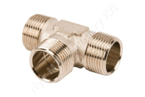Permetező tömlőcsatlakozó “T” külső menetes 3/4″ sárgaréz Braglia