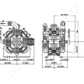 Permetező szivattyú 15 bar 170 l/min 4,9 kW Bertolini Poly 2180-VD_127750