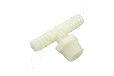 Permetező tömlőcsatlakoző "T"  1/2" külső menet 1/2" tömlőre Hypro_132653