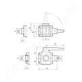 Permetező golyóscsap belső menet/cam-lock csatlakozóval 3 utas 10 bar 1-1/2" Arag_126371