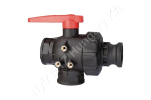 Permetező golyóscsap belső menet/cam-lock csatlakozóval 3 utas 10 bar 1-1/2″ Arag