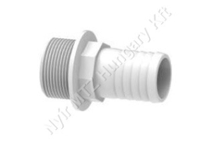 Permetező tömlőcsatlakozó egyenes 1-1/2″ külső menet 40 mm tömlőre Nylon Arag