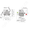 Permetező szivattyú 15 bar 75 l/min 2,1 kW Bertolini Poly 2073-VS_127875