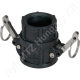 Permetező csatlakozó camlock belső menetes 3/4″ műanyag Geoline