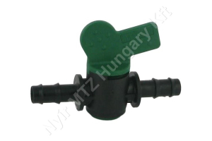 Permetező golyóscsap tömlőre csatlakoztatható 2 utas 10 mm 8 bar 1/4″ Geoline