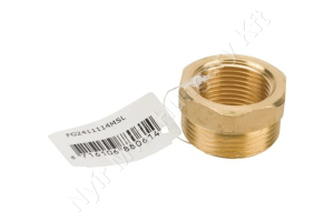 Permetező tömlőcsatlakozó szűkítőelem k-b menetes 1-1/4″ -1″ sárgaréz MZ Permetező tömlőcsatlakozó szűkítőelem k-b menetes 1-1/4″ -1″ sárgaréz MZ