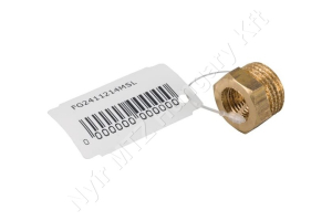 Permetező tömlőcsatlakozó szűkítőelem k-b menetes 1/2″ -1/4″ sárgaréz MZ