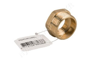 Permetező tömlőcsatlakozó szűkítőelem k-b menetes 1-1/4″ -3/4″ sárgaréz MZ