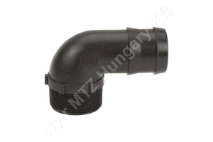Permetező tömlőcsatlakozó 90°-os 2″ külső menet 50 mm tömlőre Banjo