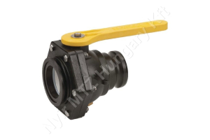 Permetező golyóscsap peremes/cam-lock csatlakozóval 2 utas 7 bar 3″ Banjo