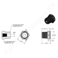 Permetező csőcsatlakozó szűkítő adapter 3/4" - 1/4" k-b menet Banjo_133036