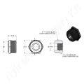 Permetező csőcsatlakozó szűkítő adapter 2" - 1" k-b menet Banjo_133039