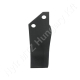 Talajmaró kés 150x60x6 mm H=60 mm d=12,5 mm bal Breviglieri