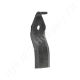 Talajmaró kés 195x60x10 mm d=16,5 mm Pegoraro