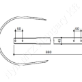 Lehúzólemez 880x45 mm Claas_142444 Lehúzólemez 880x45 mm Claas_142444