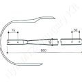Lehúzólemez 950x45 mm Claas_142450
